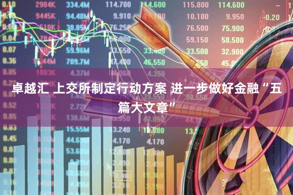 卓越汇 上交所制定行动方案 进一步做好金融“五篇大文章”